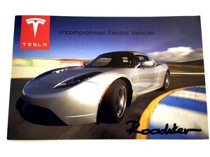 Details About 2008 2009 Tesla Roadster Electric Original Car Sales Brochure Folder Lotus