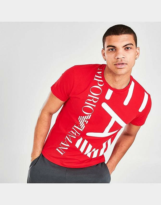 MEN'S EA7 EMPORIO ARMANI OVERSIZED LOGO T-SHIRT | eBay