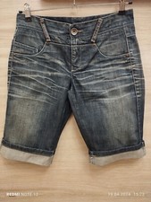 Bermuda donna United Colors Of Benetton in denim taglia 38 con tasche