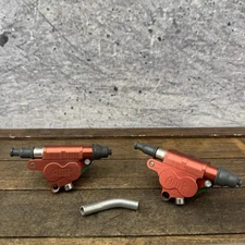 Vintage AMP Hydraulic Disc Brake Calipers Red D16080 D16496 Mercedes Benz Bike