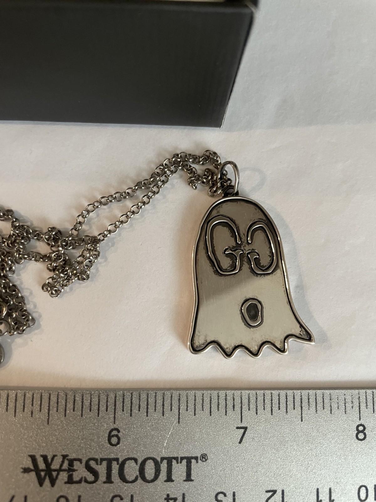 Authentic Large Gucci Ghost Necklace Pendant  Ste… - image 2