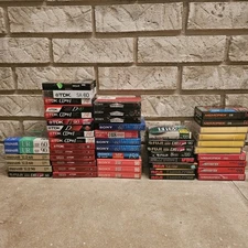 TDK Maxell  Sony RCA Fuji Memorex Sealed BLANK CASSETTE TAPE 60 90 120 Lot Of 50