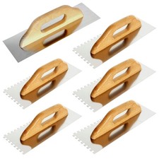  Stainless Steel Notched Tiling Trowel 580mm – 4x4-12x12mm for Tiles – Toolty