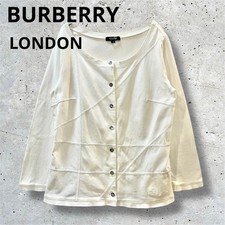 Burberry London Cotton Cardigan Shadow Horse 8/3 Sleeve Used