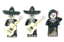 Lego BAM Mariachi & Catrina Day Of The Dead Dia De Los Muertos 3 Minifigures