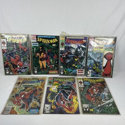 Marvel Spider-Man Comic Lot 7 Todd McFarlane 1991 Hobgoblin Wolverine Wendigo