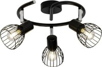 Brilliant 3Er Spot Blacky Schwarz Ø 30 Cm E14 Deckenstrahler