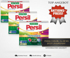 Persil Color Pulver Waschmittel, 20WL X 3  3er Packung 3.78 KG XXL POSTEN