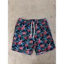 Fair Harbor Swim trunks Shorts Men's XL Colorful Botanical Print AOP Lined EUC