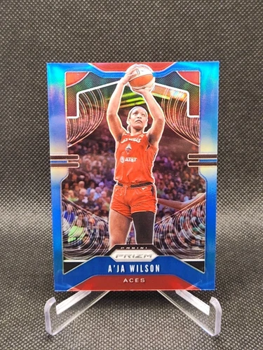 2020 Panini Prizm WNBA #18 A'ja Wilson Blue Prizm /149 SP Aces 
