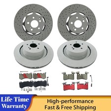 Front Rear Disc Brake Rotors Ceramic Pads For Mercedes Benz E63 Amg S 2010-2016 Front Rear Disc Brake Rotors Ceramic Pads For Mercedes Benz E63 Amg S 2010-2016
