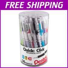 Quick Click Mechanical Pencil, 0.7mm, Bright Colors, 36-Pack