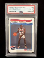 1991 Hoops McDonald’s Michael Jordan #55 PSA 8 Team USA Basketball 