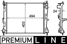Mahle CR1691000P K&uuml;hler, Motork&uuml;hlung