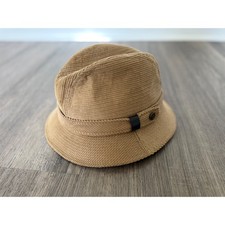 Vintage Trav'ler by Country Gentleman Tan Corduroy Fedora Hat Men's Size 7 5/8