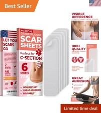 C-Section Scar Treatment - Reusable Silicone Sheets for Fast Scar Improvement