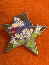 52617 DS Grumpy and Dopey Snow White and the Seven Dwarfs Gold Star USED