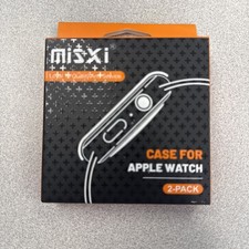 Misxi 2-Pack Black Hard Case for Apple Watch Series 9/8/7 45mm