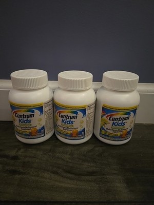 Lot Of 3 Centrum Kids Chewable Multivitamin 80 Count EXP 06/2026