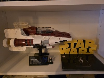 LEGO Star Wars A-Wing Starfighter 75275   aufgebaut + Bonus LEGO Star Wars Logo