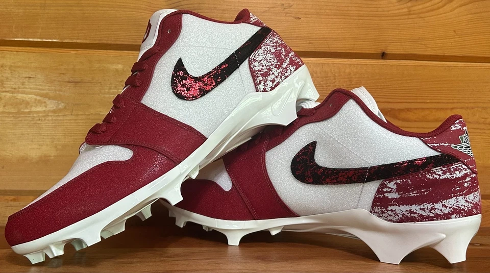 Botines de fútbol Nike Air Jordan 1 Low Alpha Menace 4 Oklahoma talla 12,5 (HF5589) Foto 4 de 4