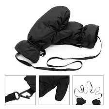 Mens Womens Outdoor Ski Thick Duck Down Gloves Mittens Hiking Winter Warm Gloves