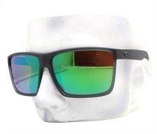 Costa Del Mar Rincon Sunglasses Matte Smoke Gray Green Polarized Glass w/case