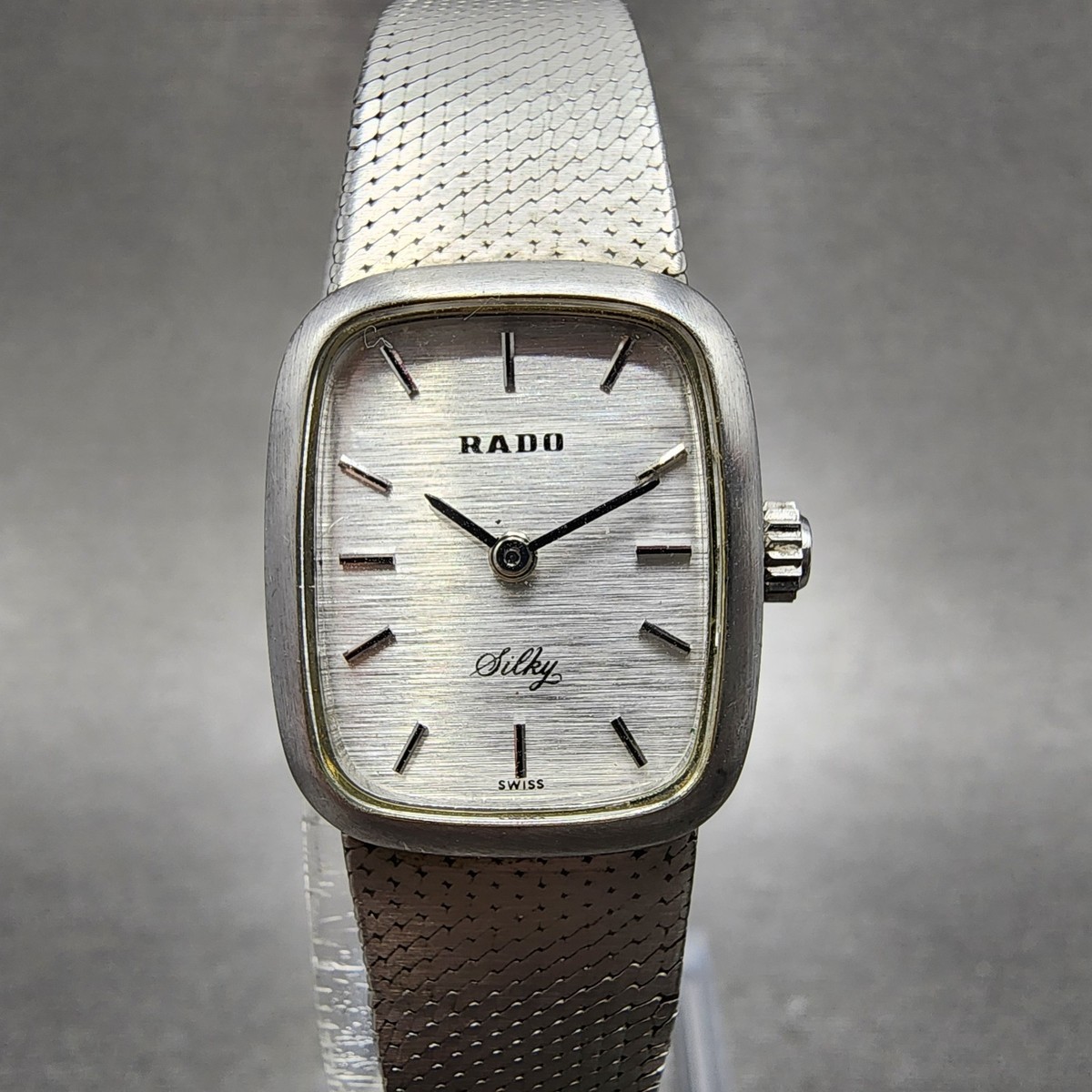 Rado Silky Watch 19mm Women Silver Dial Silver Tone Manual