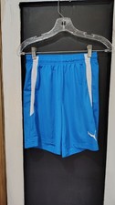 Boys Puma blue and white athletic shorts size Youth XL