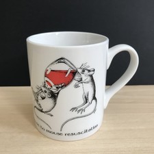 Simon Drew Mouse to Mouse Resuscitation Mug by McLaggan Smith Red Wine Design