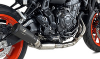Yamaha MT07 MT-07 2021-2024 Komplette Auspuffleitung MK2 Black Ixrace AY9264SB