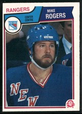 1983-84 O-Pee-Chee Mike Rogers #254 New York Rangers