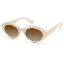 Polarized Trendy Thick Oval Round Sunglasses for Women Retro Shades VL9825, W...
