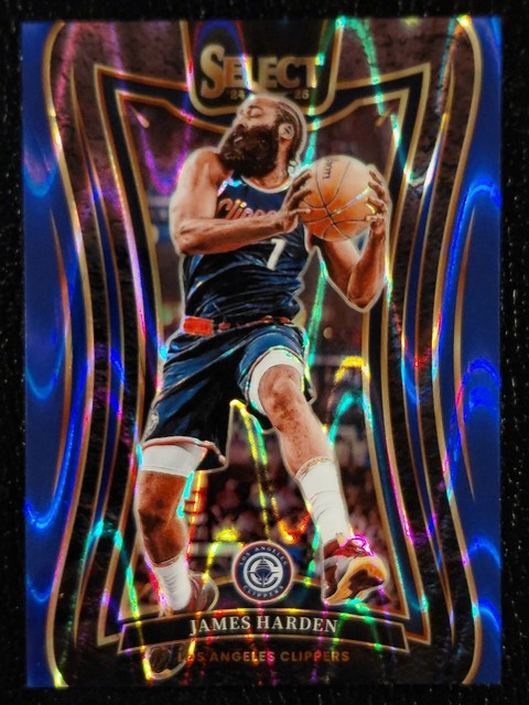 2024-25 Panini Select Mezzanine James Harden #351 Blue Tectonic Prizm /99