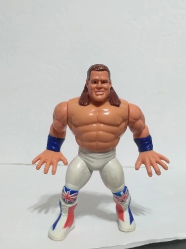 WWF Hasbro British Bulldog Davey Boy Smith Action Figure Series 4 Vintage WWE