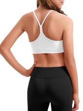 Girls Sports Bra Kids Y Back Spaghetti Strap Training Bras Racerback Yoga Com...