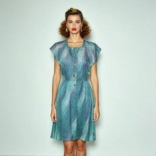 Dress Vintage Size Style Floral  Party Summer Print Retro Womens UK