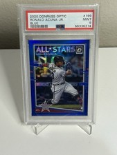 2020 Donruss Optic Ronald Acuna Jr. Blue Prizm  All-Star #/75 Braves Pop 2