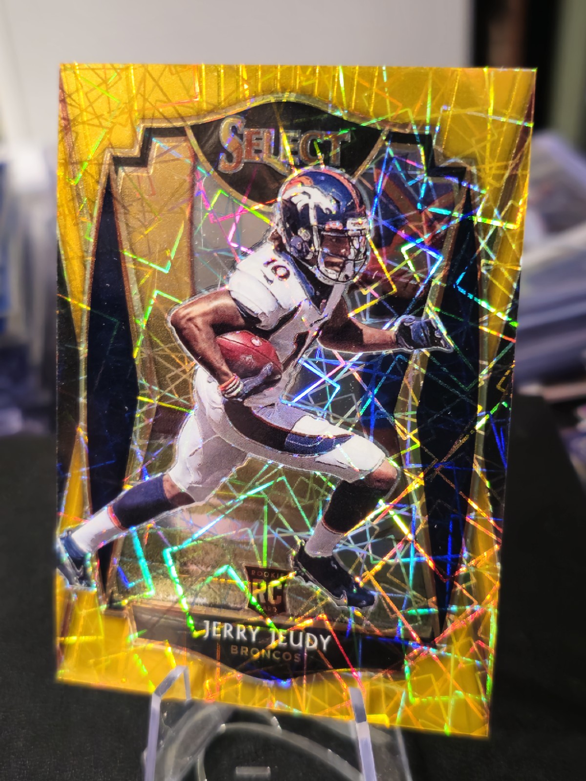 2020 PANINI SELECT PREMIER LEVEL  GOLD LAZER PRIZM #156 Jerry Jeudy RC #01/10 🔥