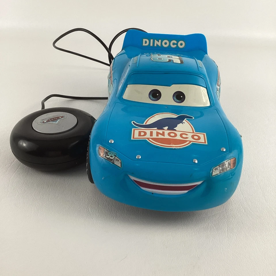 Disney Pixar Cars Tyco RC My First Remote Control Dinoco Lightning McQueen Toy - Image 2 of 4