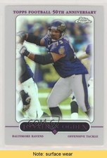 2005 Topps Chrome Refractor Jonathan Ogden #124 HOF READ yj7