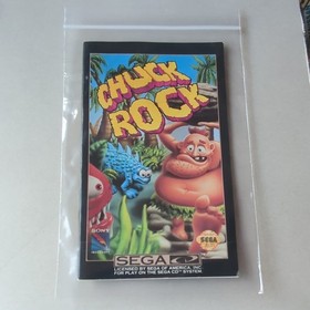 SEGA Chuck Rock Original English Instruction Booklet Manual for Sega CD