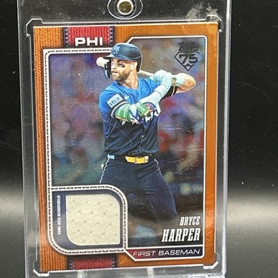 2025 Topps Series 1 - Real One Relics Bryce Harper #250 Orange Foil /25 (MEM)