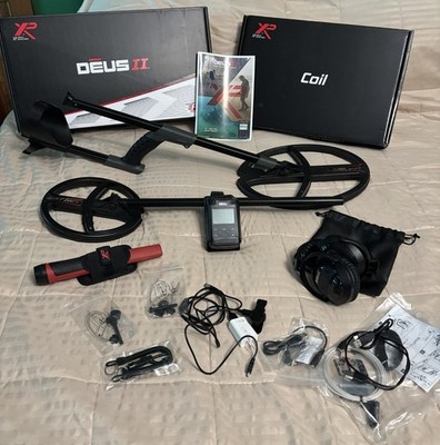 XP DEUS II FMF Metal Detector Bundle with 9'' Coil, 13'' Coil, MI-6 PP and WSA HPs