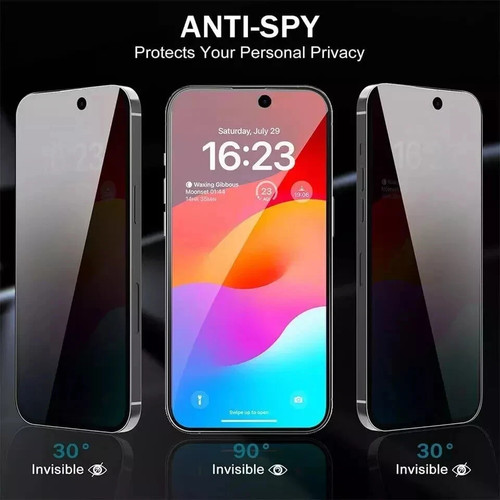 Premium Privacy Full Cover Screen Protector for iPhone 16 15 14 13 12 11 Pro Max - Picture 2 of 13