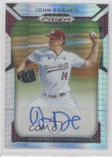 2019 Panini Prizm Draft Picks Auto Hyper Prizm 2/75 John Doxakis #66 Auto 2g6