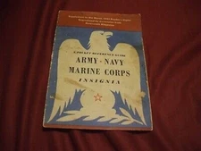ARMY NAVY MARINE CORPS INSIGNIA - READER'S DIGEST Supplement - March 1943