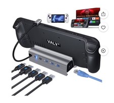 Docking Station for Steam Deck ROG Ally, 6 in 1 Stream Deck Dock with HDMI 2.0 4