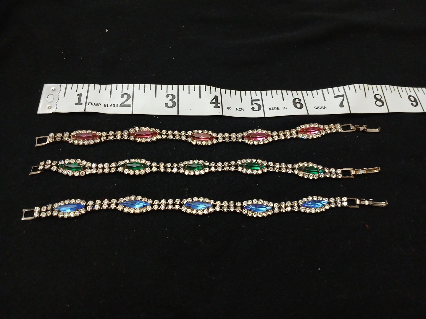 Vintage Rhinestone Braclets - image 1