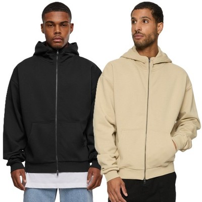 Urban Classics High Neck Zip Hoody Mens Hooded Jacket Sweat Jacket Zip Up